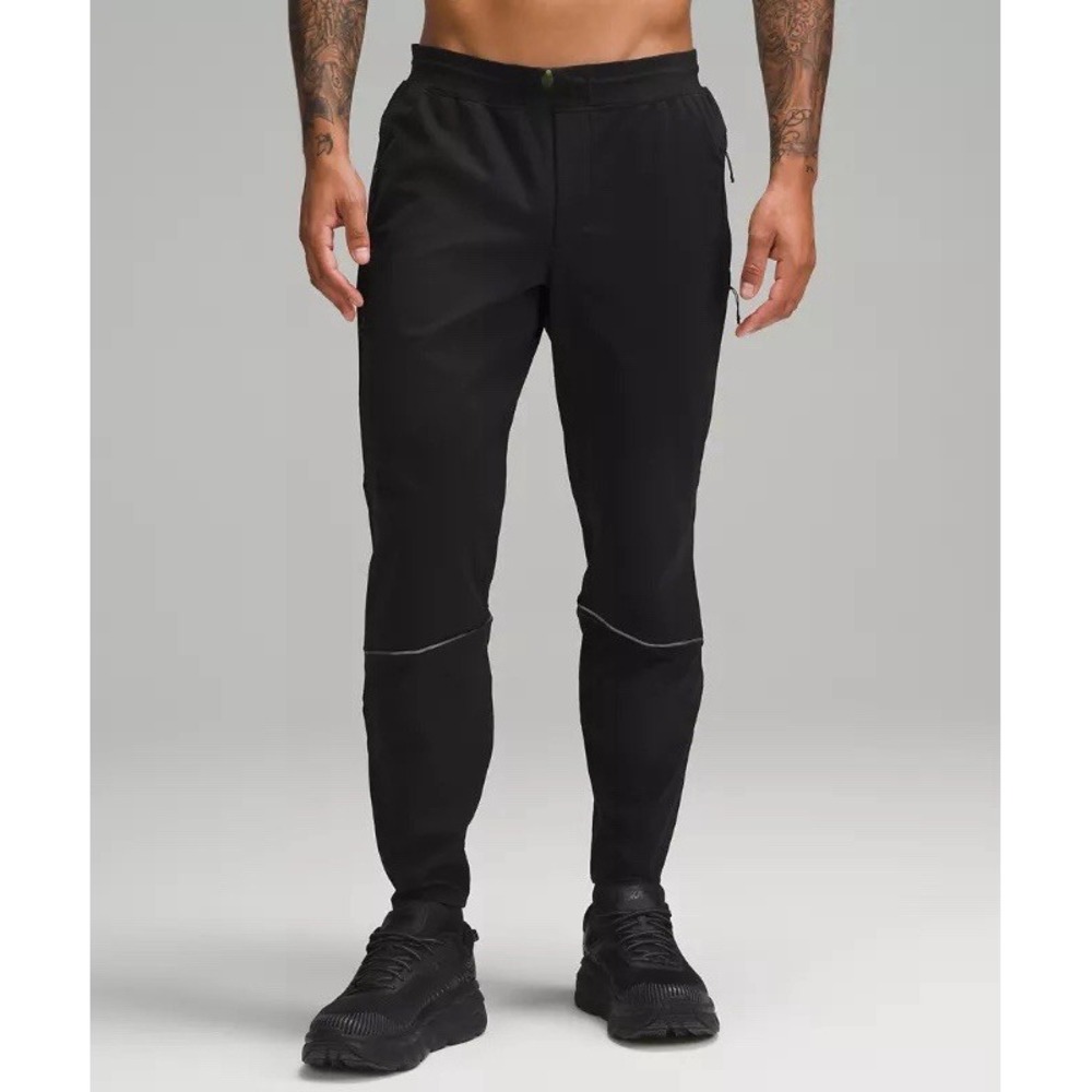 Lululemon Fast and Free Cold Weather Running Pant Mens L 29" Black Luxtreme